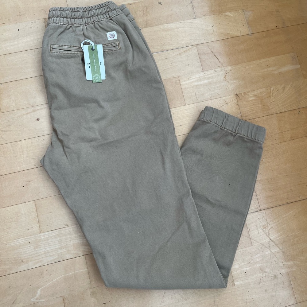 Marine Layer Men’s size S Saturday Breeze Jogger khaki color